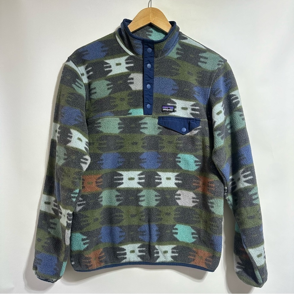 Patagonia Worn Wear Kids' Lightweight Synchilla Snap-T fleece Pullover XXL 16-18